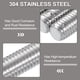 thumbnail image 3 of Varilla roscada completamente de 3/8"-16, 1 paquete, tornillo roscado de acero inoxidable de 7.9" de largo, 3 of 7
