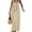 Apricot Color, variant on Women'S Open Back Spaghetti Strap Beach Maxi Dress Loose Flowy Vacation Sundress Milky White M