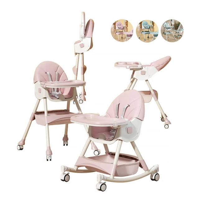 Multiply C1 silla portátil de comer para bebe plegable Modelo rosa
