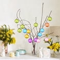 thumbnail image 5 of Cadancy Easter Tree Decorations Hanging Ball Ornaments Plastic Baubles with Festival Text Pendants for Spring Home Party Supplies Indoor Outdoor Garden Branch Decor Set, 5 of 6