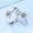 Silver, variant on Sterling Silver Couple Ring With Diamond Accent Geometric Korean Style Matching Band Anniversary Jewelry Gifts