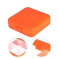thumbnail image 3 of Unique Bargains 1 Pc 4 Grids Single Layer Pill Case Portable for Travel Orange, 3 of 6