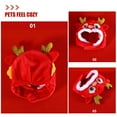thumbnail image 3 of Phenofice Chapeau de Costume pour Animaux de Compagnie Réglable en Peluche Doux et Confortable, 3 of 6