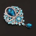 thumbnail image 1 of Gran Vintage cristal colgante gota boda nupcial joyería broche Pin pta oro Hugo  Crystal broche, 1 of 5