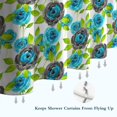 thumbnail image 6 of Pioneer Flower Floral Print Pattern Shower Curtain 72"x84", Bathroom Decorative Shower Curtain Set with 12 Hooks, Waterproof Washable, 6 of 6