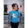 thumbnail image 2 of Colorful Dabbing Unicorn T-Shirt Women -Image by Shutterstock, Female XX-Large, 2 of 4