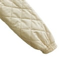thumbnail image 7 of XFLWAM Women Winter Warm Zipper Jacket Coat Hooded Outwear with Belted Beige S, 7 of 7