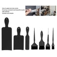 thumbnail image 4 of Hair Highlighting Board and Brush Set Professional Hair Dye Tools, ABS Material, 3pcs Highlight Paddle, 4pcs Color Applying Brush, Easy to Use, for Salon, 4 of 7