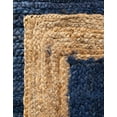 thumbnail image 7 of Unique Loom Braided Jute Collection Area Rug - Goa (2' 7" x 6' 1" Runner Navy Blue/Tan), 7 of 7