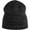 Black, variant on Adult Shine Reflective Recycled Short Beanie