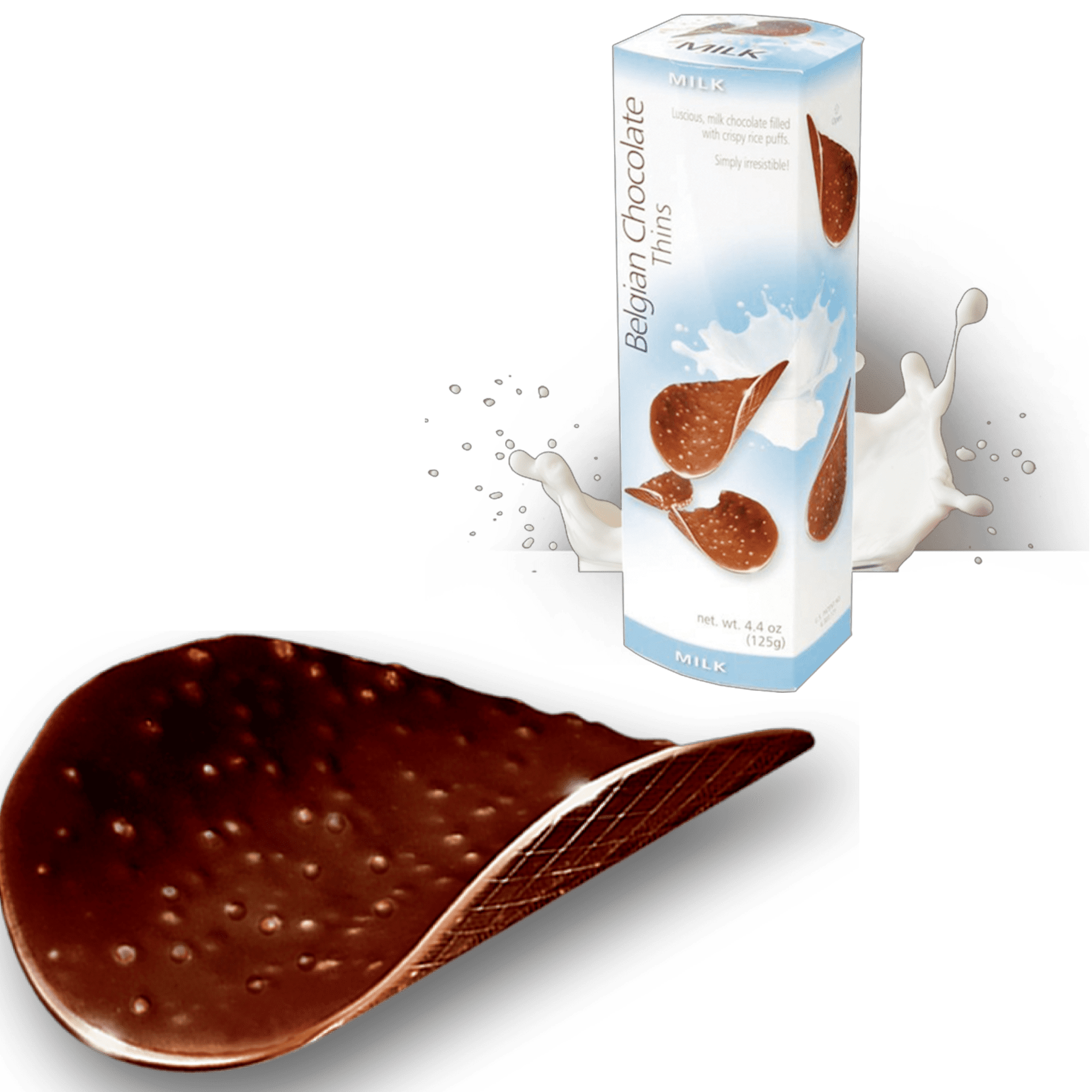 Royal Belgian Chocolate Thins Milk 4.4oz NEW -2 Pack