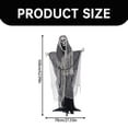 thumbnail image 3 of Party Photo Booth Props Animated Halloween Decorations Halloween Decorations 63" Standing Swinging Decor Light Up Red Sound & Activated Halloween Animatronics For Home Party Indoor Outside Yard, 3 of 9