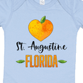 thumbnail image 4 of Inktastic St. Augustine Florida Orange in Heart Boys or Girls Baby Bodysuit, 4 of 5