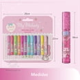 thumbnail image 5 of Brillo Labial Infantil Kuromi & My Melody con Glitter y Etiquetas Divertidas, Set para Niñas Creativas - MAKEUPERIA, 5 of 5