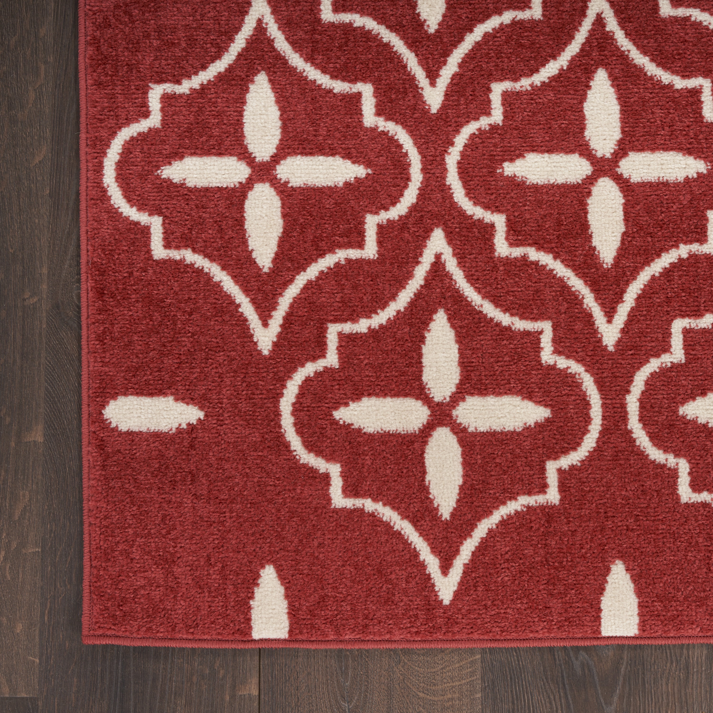 Nourison Essentials Indoor/Outdoor Brick Ivory 2'2" x 7'6" Area Rug (2x8)