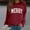 Red, variant on Women Merry Christmas Sweatshirts Xmas Letter Print Crewneck Tunic Tops Long Sleeve Holiday Party Pullover