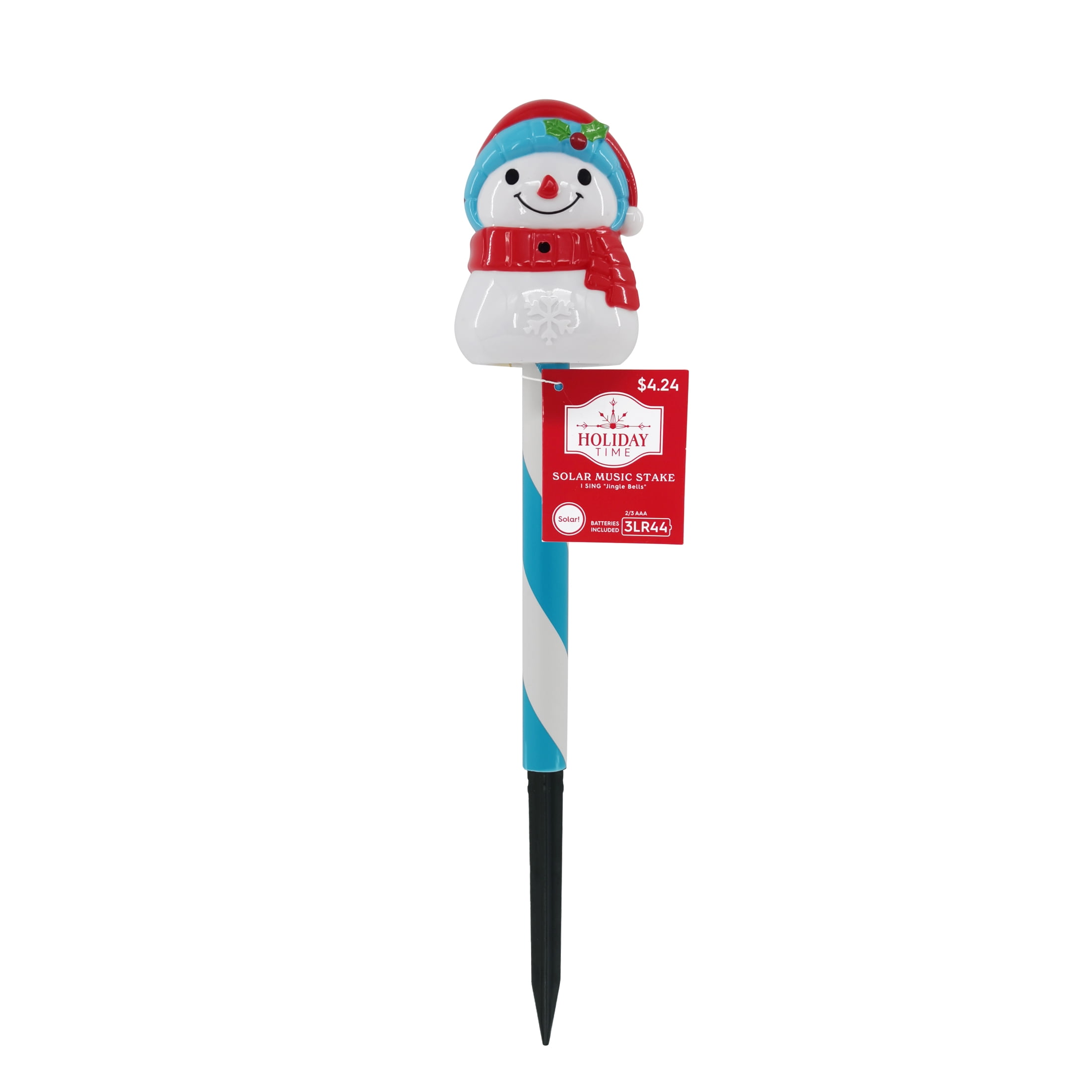 Holiday Time Solar Light Stake, Snowman
