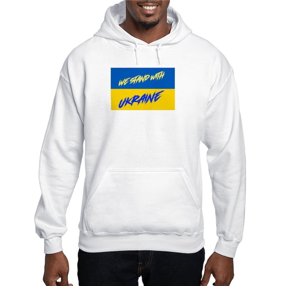 CafePress - We Stand With Ukraine Sweatshirt - Pullover Hoodie, Hooded Sweatshirt