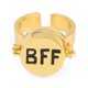 thumbnail image 5 of Anillo de la amistad, 2 piezas Anillos con la letra 'BFF' Anillo con la letra BF Anillos de la amistad para mejores amigos Ultra sensibles, 5 of 7