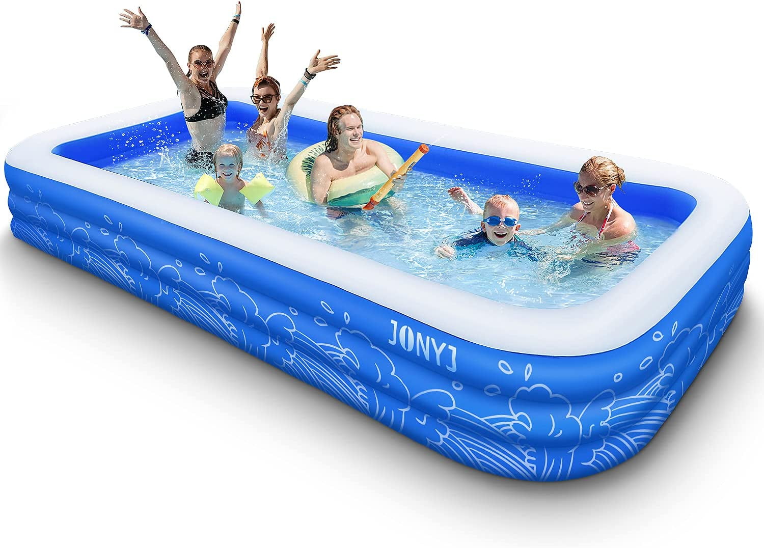 Intera Inflatable Pool, 150'' x 72'' x 22" Family FullSized Inflatable