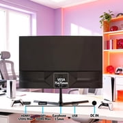 ZZA 24 Inch Curved Gaming Monitor 200Hz/180Hz FHD 1080P Frameless Display, AMD FreeSync, 1ms Low Motion Blur, Eye Care, DisplayPort & HDMI, VESA Mount,for PC Gaming,PS5,Home Office – Black