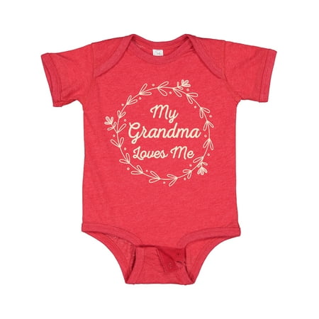 

Inktastic My Grandma Loves Me Grandchild Gift Baby Girl Bodysuit