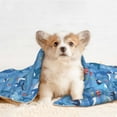 thumbnail image 4 of Naloa Blue Fish Dog Blanket, 3 Sizes Cat Blanket for Indoor Cats Large Medium Small Dog Gifts-Large, 4 of 8