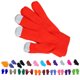 thumbnail image 2 of Guantes de punto Jumpingount cálidos de invierno unisex Calentador de manos para pantalla táctil color Azul cielo, 2 of 6