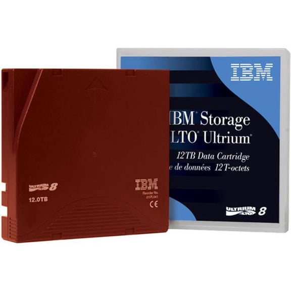 Lenovo LTO Ultrium 8 Data Cartridge Barcode Labeled, 12TB/30TB