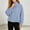 Sky Blue, variant on Womens Zip Up Jacket Plaid Turtleneck Loose Top Casual Long Sleeve Blouse Relaxed Fit Plaid Pullover Soft Clothing for Fall Winter Office Streetwear