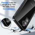 thumbnail image 4 of baomifa-for Samsung Galaxy S25 Case Waterproof, Clear Water Proof Shockproof Dustproof Snowproof Full Body Rugged Transparent Underwater Phone Case for Galaxy S25 Built-in Screen Protector, 4 of 4