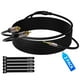 thumbnail image 1 of Cable de audio ajustable de 3,5 mm a RCA de 1,2 m, macho a macho, paquete de 2, 1 of 6