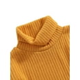 thumbnail image 4 of Nituyy Robe Tricotée pour Enfants, Jupe à Col Haut avec Ceinture, 4 of 6