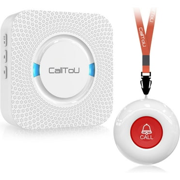 CallToU Wireless Caregiver Pager Medical Alert Device with 1 Receiver & 1 Call Button