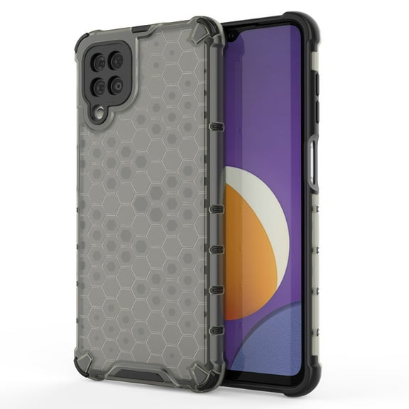 AMZER Honeycomb SlimGrip Hybrid Bumper Case for Samsung Galaxy M12