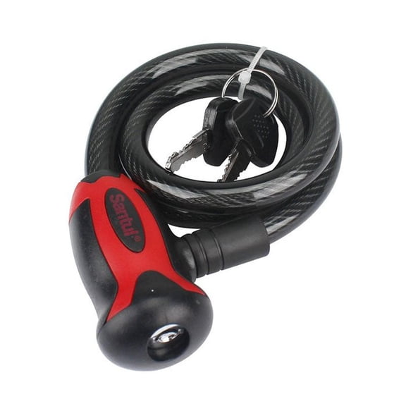 Candado De Cable De Llave Uso Rudo 1/2 80cm Santul Candado De Cable De Llave