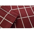 thumbnail image 4 of Textured Fabric Shower Curtain 72" X 72", Burgundy Checkered Printed Bathroom Curtain, Machine Washable, 4 of 5