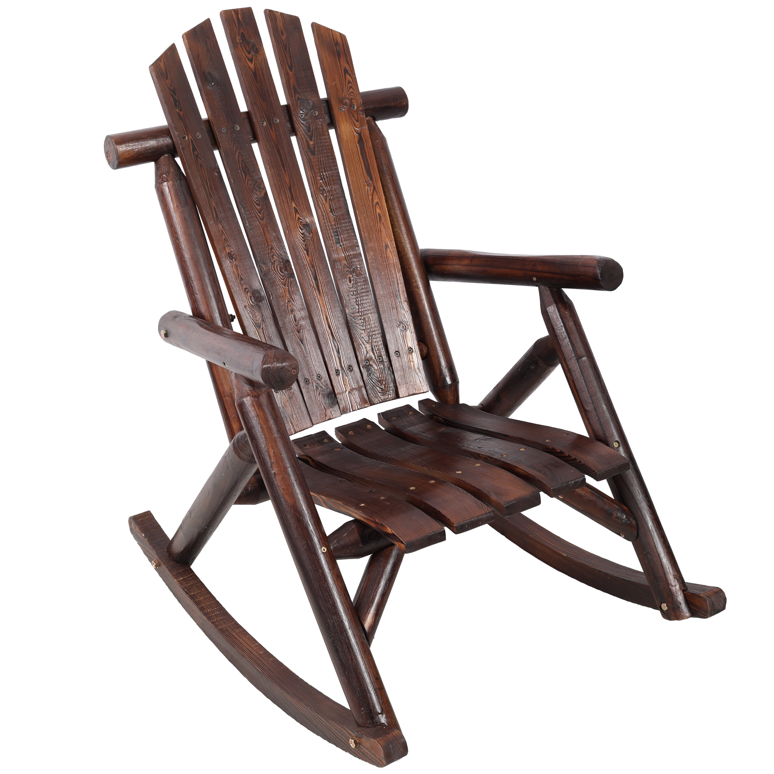 High Back Porch Rocker Chair, Oversized Wide Seat Smooth Rocking Chair for Indoor Outdoor Use, Light Grey