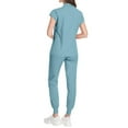 thumbnail image 3 of Scrubs for Women Set, Nursing Scrub Sets Healthcare Work Uniforms with Pockets Lightweight Polyester Nurse Outfits Elastic Waist Medical Wrinkle-Free Workwear Plus Size Blue L, 3 of 4
