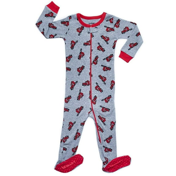 leveret trailer footed pajama sleeper 100% cotton 12-18 months