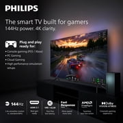 Philips 50 Class 144Hz QLED+ 4K UltraHD (2160p) Google + Gaming Smart TV (50PUG7675/F7)