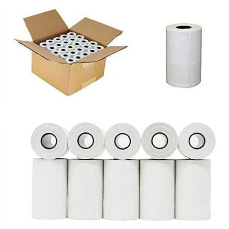 2 1/4 x 50 Thermal Paper Receipt Rolls 2.25 x 50 ft, Verifone VX520 Ingenico ICT220 ICT220 ICT250 FD400, BPA Free,