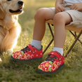 thumbnail image 6 of CHAQLIN Christmas Shoes for Girls Gingerbread Candy Cane Sneakers Lightweight Mesh Walking Shoes Hook and Loop Hiking Casual Athletic Running Shoe with Single Buckle, 6 of 7