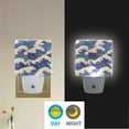 thumbnail image 2 of Yayeee LED Plug in Night Light for The Home with Auto Dusk to Dawn Light Sensors, 2 Pack, Blue Wave Pattern, 2 of 6