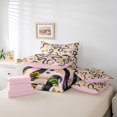 thumbnail image 6 of Homewish Spooky Snake 7pcs Bedding Comforter Set,Rustic Leaves Queen Bedding Sets,Pink Purple Queen Sheet Sets For Boys Girls,Super Cozy Room Decor Reversible, 6 of 8