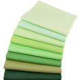 thumbnail image 2 of Hanjunzhao Paquetes de telas de cuartos gordos de sólidos verdes Tela de costura para acolchar precortada 18 x 22 pulgadas, 2 of 5