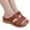 Brown, variant on AXXD Wedge Sandals for Women Summer New Shoes Hollow Flower Sandals Wedge