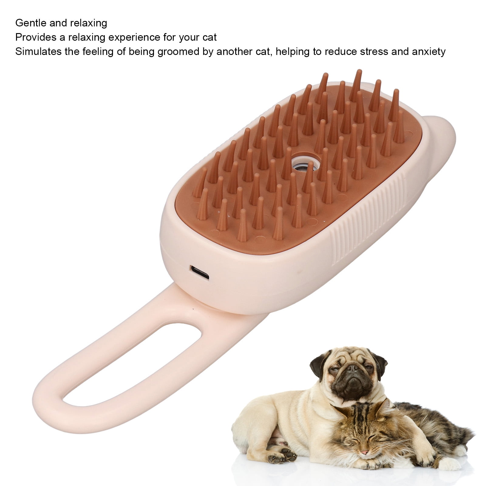 Pet Water Brush Comfortable Rechargeable Pet Steam Brush for Shedding for Dog