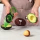 thumbnail image 5 of Rebanadora de aguacate 3 en 1 Herramienta multifuncional para cortar aguacate con mango de agarre antideslizante Fácil de usar - Verde (2 piezas) ShuxiuWang 1327537082309, 5 of 5