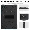 thumbnail image 3 of XYX Case for Samsung Galaxy Tab A7 10.4 inch SM-T500/SM-T505 with 360 Degree Rotating, Hand Strap, Shoulder Strap, Black, 3 of 7